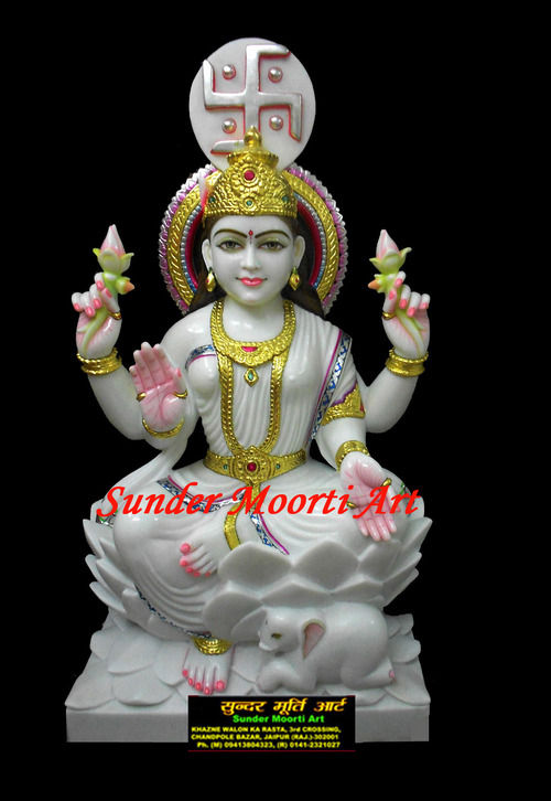 Marble Goddess Laxmi Statue