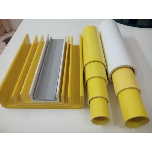 FR Pultruded Sections - FRP Material, Custom Sizes 5-10m, Yellow Color, Powder Coated Finish | Durable, Optimum Strength, Smooth Finish, Robust Design