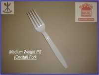 Medium Weight Ps(crystal) Fork Application: For Eating Food