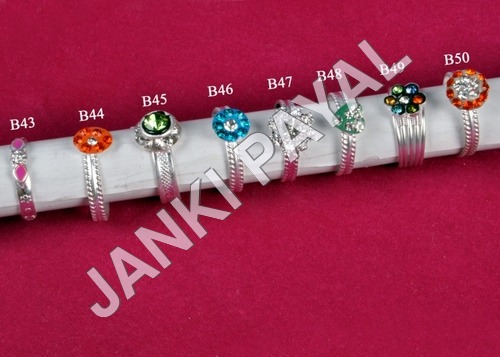 Imitation Diamond Toe Rings