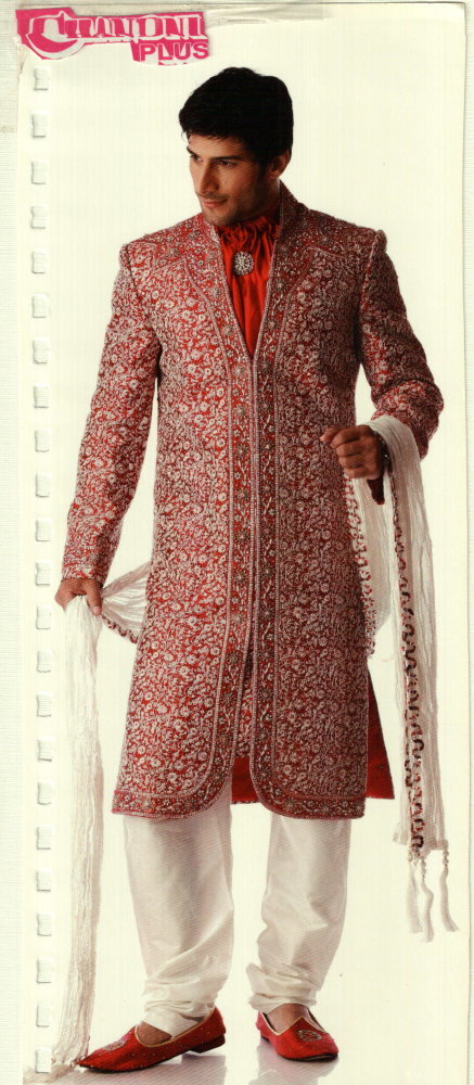 Mens Embroidered Wedding Sherwani
