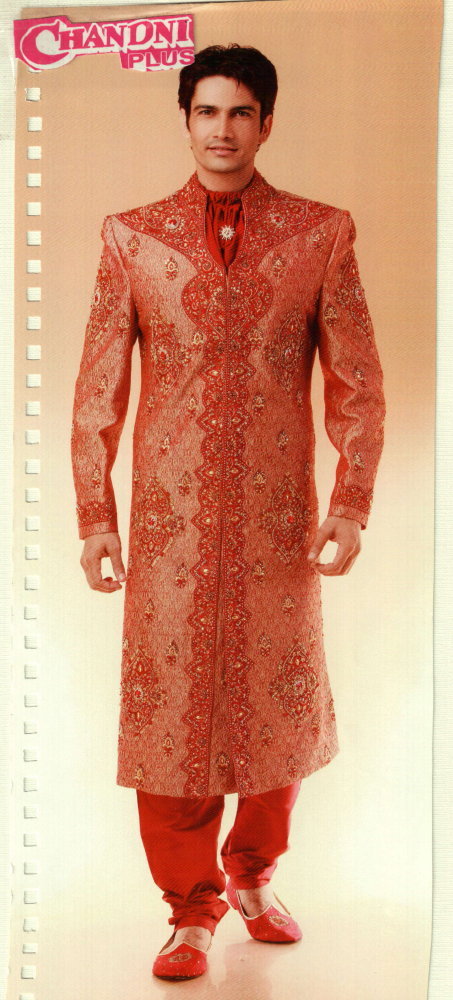 Sherwani With Dupatta