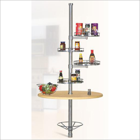 Kitchen Products - Stainless Steel, Adjustable Height, Composite Wood Shelves | Space Saving, Easy Assembly, Durable, Stylish Design
