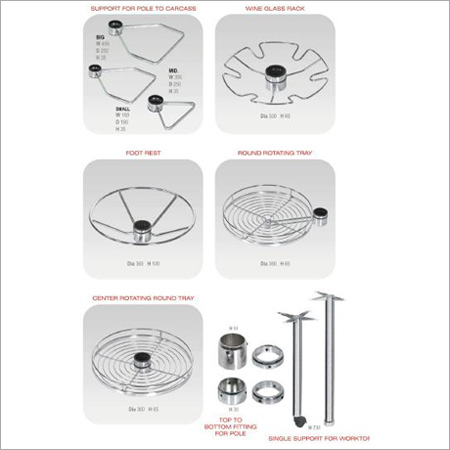 Kitchen Products - Metal Alloy, Adjustable Height, Variable Capacity | Easy Assembly, Durable, Space Saving, Modular Design, Versatile Use, Polished Finish