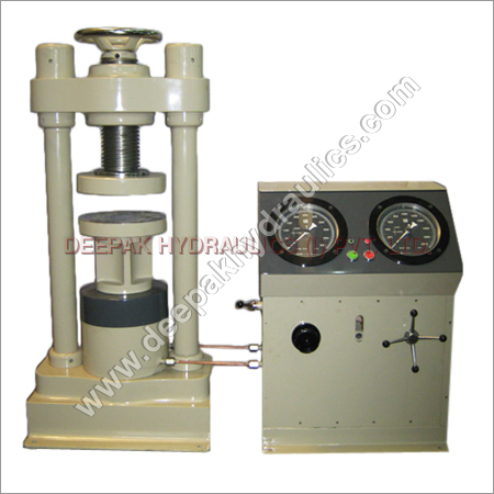 Manual Compression Testing Machine - Steel, 1500x800x1000mm, Off-White | Accurate +/-1%, Durable, Easy Manual Operation