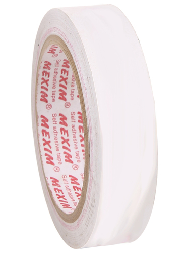 Creamish White Double Side Tissue Tapes Rubber Solvent