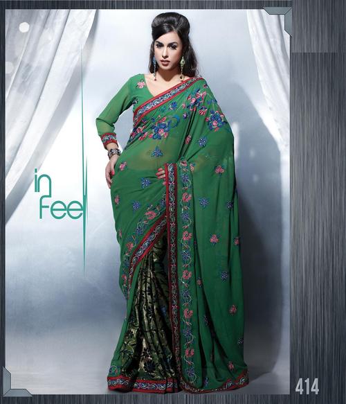 Fancy Partywear Sarees Exporters Gujarat