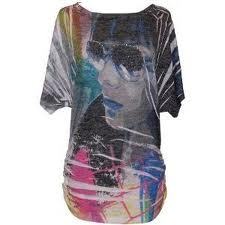 Multicolor Sublimation Sticker Printed T Shirts