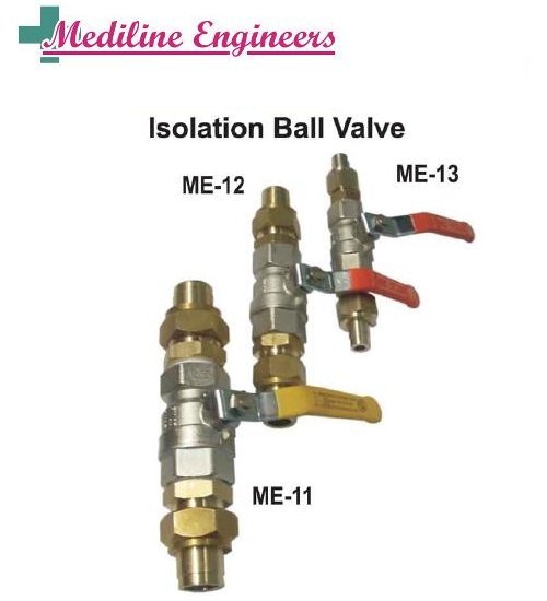 Isolation Ball Valve - Brass, 22 mm Size | Rugged Design, Corrosion Resistance, Optimal Strength