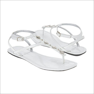 White Leather Sandals