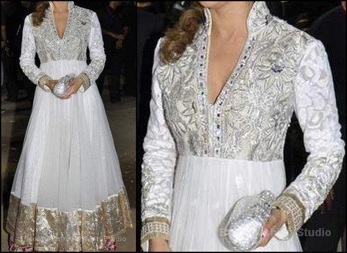 gorgette anarkali suits