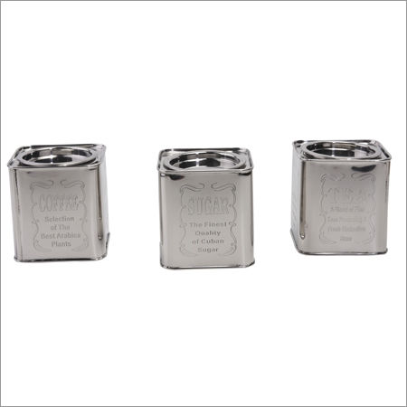 Stainless Steel Canister - 9 x 12 cm | Silver