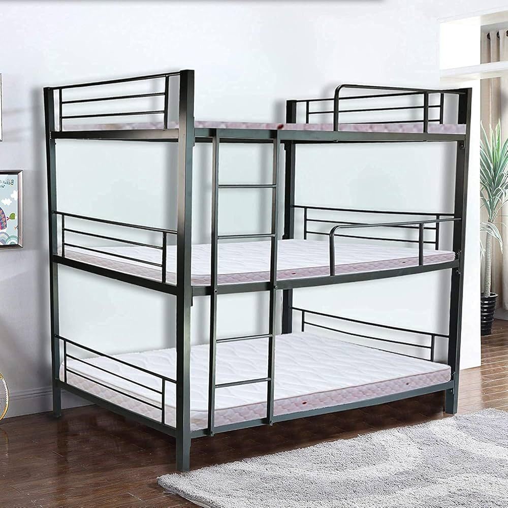 3 Tier Metal Bunk Bed - Assembly: No Assembly Required