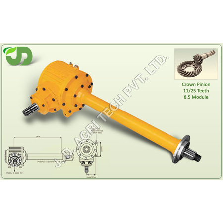 Single Speed Crown Pinion Gear Box