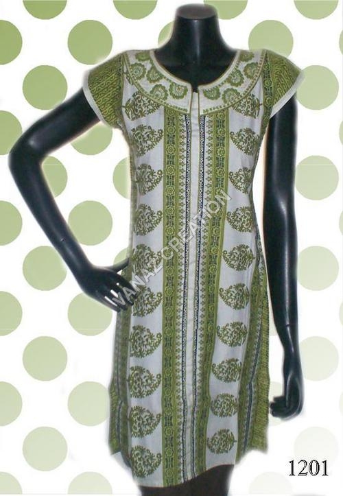 Cotton Block Printed Cotton Kurta