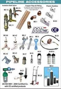 Medical Gas Pipeline Accessories Color Code: Silver
