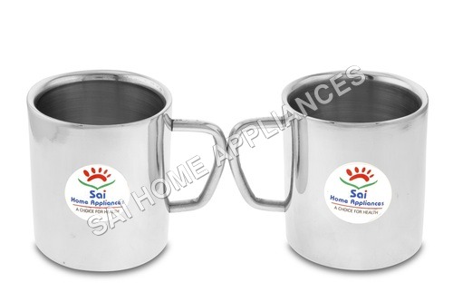 Sober Mug - Stainless Steel, 5-3 Inch, Silver Color | Optimum Finish, Startling Design, High Strength, Durability