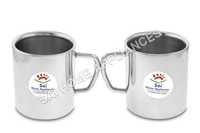 Sober Mug - Stainless Steel, 5-3 Inch, Silver Color | Optimum Finish, Startling Design, High Strength, Durability