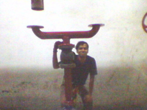 Our men at the Pump- House Of Raipur.