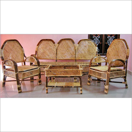 Bamboo Cane Sofa Set
