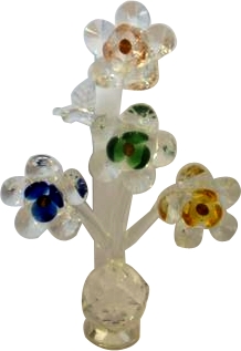 Crystal Collection - Glass, 10cm, Clear, Round Base | Elegant Design, Durable, Intricate Detail, Collectible