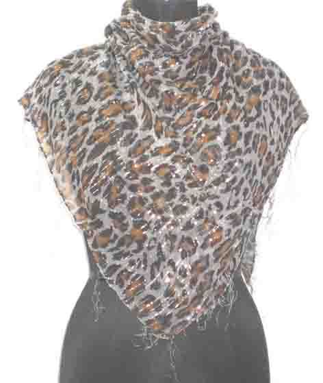 Silk Scarves - Pure Silk, 50x50cm, Leopard Print | Durable Material, Luxurious Feel, Lightweight Fabric, Stylish Design, Versatile Accessory