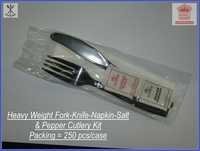 Heavy Weight Fork Knife - Lightweight Polypropylene, 5-7 Inch Size, Silver Color | Eco-friendly, Smooth Edges, Ideal For Parties & Picnics
