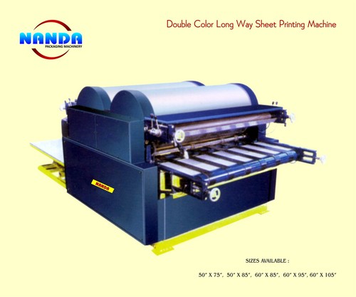 Double Color Long Way Sheet Printing Machine