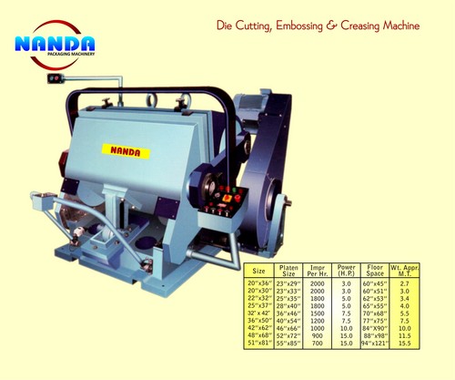 Die Cutting Embossing Machine