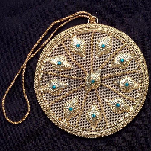 Round Metal Charms - Metal with Acrylic & Glass Beads, 3-12 Inches, Copper Gold Silver Finish, Elegant Design, Customizable