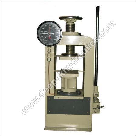 Cement Compression Tester - Steel, 400x300x600 mm, 100 kN Capacity | Analog Gauge, Manual Operation, Durable Design, Accurate Results