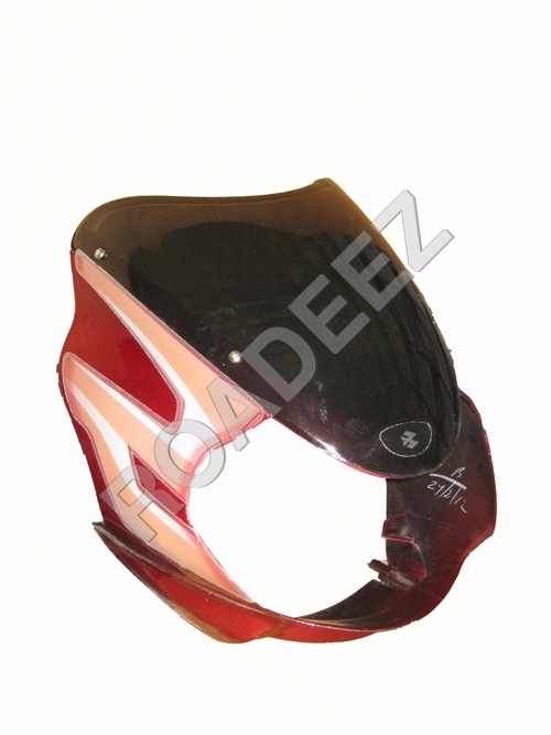 Discover 125cc Plastic Red Headlight Visor