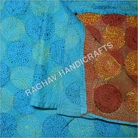 Reversible kantha Scarves
