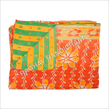 Handmade 100% Cotton Kantha Quilts