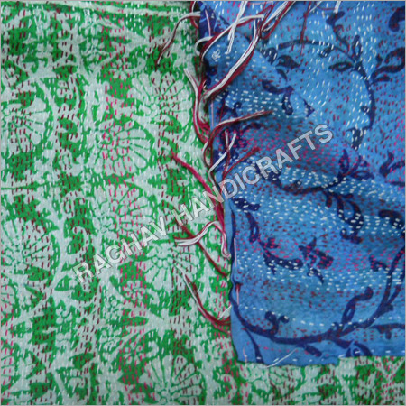 100% Handmade Kantha Silk Stoles and Scarves