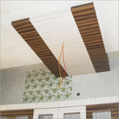 Handcrafted Furniture - Wood & PVC 10mm Thickness Brown | Elegant Design Durable Material Lightweight Panels Easy Installation Customizable Sizes Modern Style 1 Year Warranty