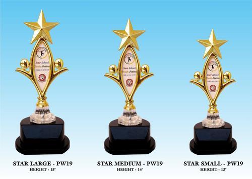EWI Star Large Med Small PW 19 - Metal and Plastic, Gold Color, Variable Sizes | Award Recognition, Elegant Design, Prestigious Look
