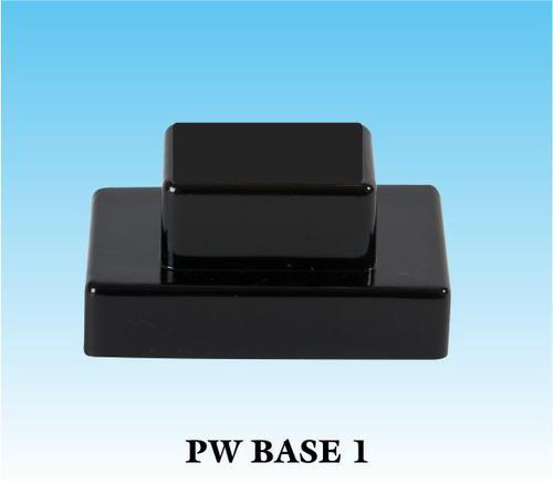 EWI PW BASE 1 - Acrylic Award Base, Variable Size, Black, Polished Finish, Elegant Durable Design