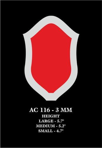EWI AC 116 - High Grade Material, Large-Medium-Small (5.7"-4.7"), Red | Customizable Award Trophy, Elegant Design