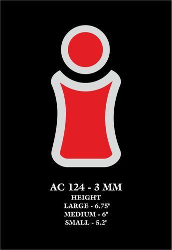 EWI AC 124 - High-Grade Material, 6.75"/6"/5.2" Sizes, Red | Award Recognition, Artistic Design, Customizable