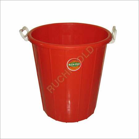 Red Plastic Dustbin / Drum Hardness: Soft