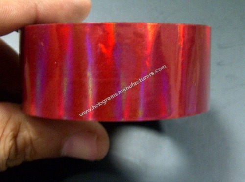 Holographic Self Adhesive Tapes (Rainbow Red)