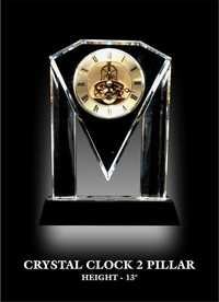 Ewi Crystal Clock 2 Pillar.