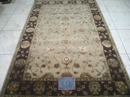Brown Camel Silk Wool Rugs