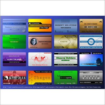 Plastic Visiting Card