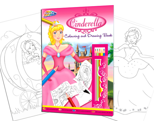 Cinderella Colouring and Drawing Book