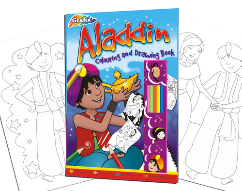Aladin Colouring and Drawing Book