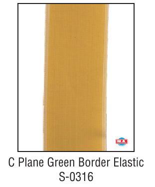 C Plane Green Border Elastic