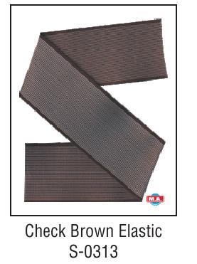 Check Brown Elastic