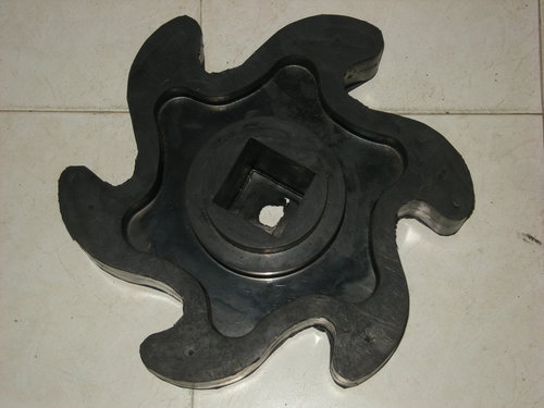 Rubber Star - Premium Rubber, Variable Dimensions, Black | High Tensile Strength, Flexible Design, Torque Transfer